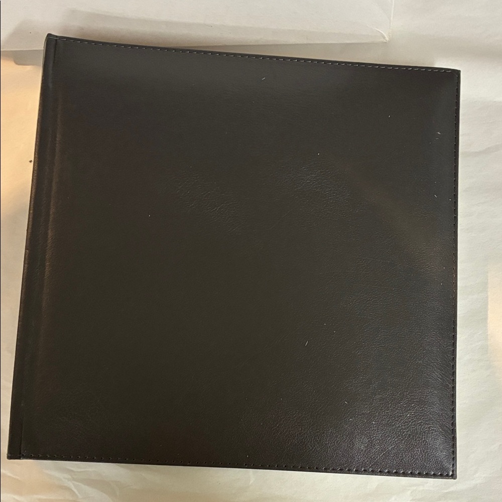 Black Faux Leather Photo Album